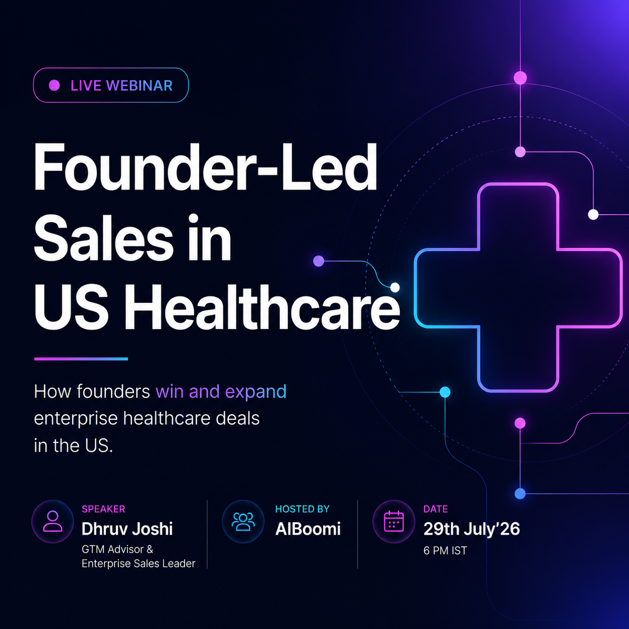 Cracking US Enterprise Healthcare deals with Founder-led-sales
